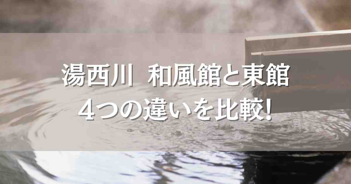 ホテル湯西川 和風館と東館の4つの違いを比較！どっちがいいのか口コミもあわせて紹介